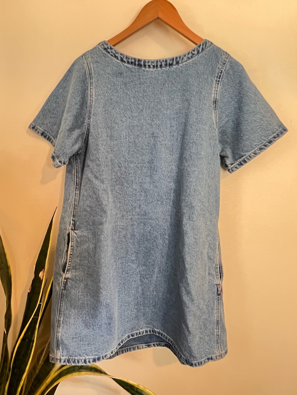 Levi's Light Blue Denim Short Sleeve Dress